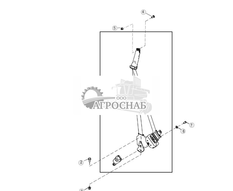 Ремень безопасности с плечевым ремнем, ширина 7,62 см (3 дюйма) - ST1485 282.jpg